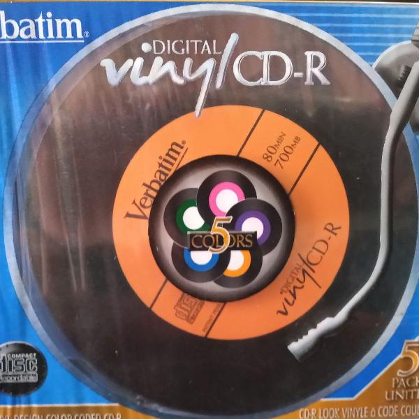 Caixa com 5 Midias CD-R