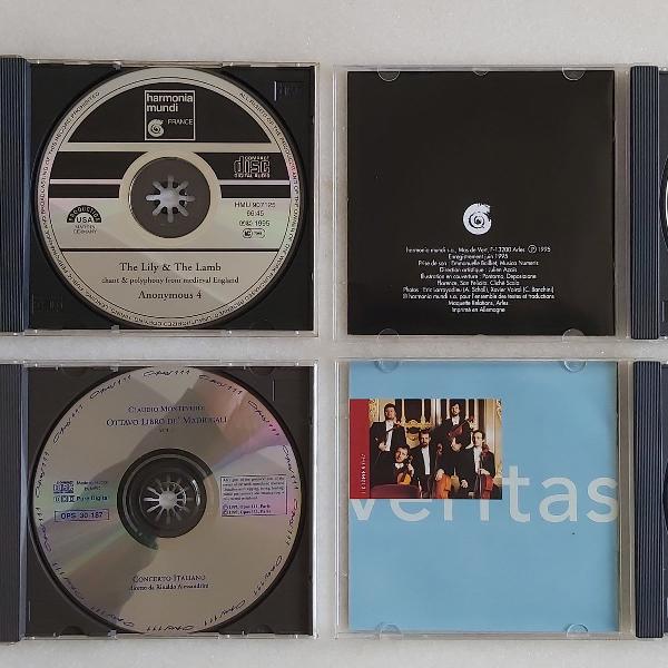 Coleção de 4 CDs Importados de música barroca e