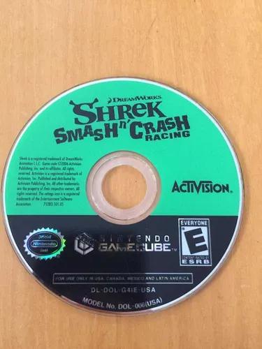 Jogo Shrek Smash N Crash Racing Nintendo Gamecube Original