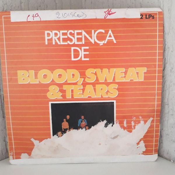 LP Vinil BLOOD Sweet &amp; TEARS - Presença Duplo LP CBS