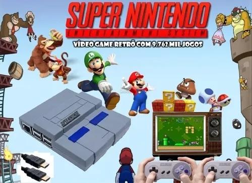 Mini Super Nintendo Retrô 13.000 Jogos + 2 Controles +