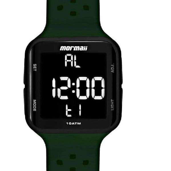 Relógio Mormaii Masculino Verde em Silicone - MO6600AC/8V