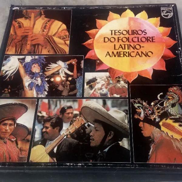 Tesouros Do Folklore Latino Americano Box 8 Discos lp vinil