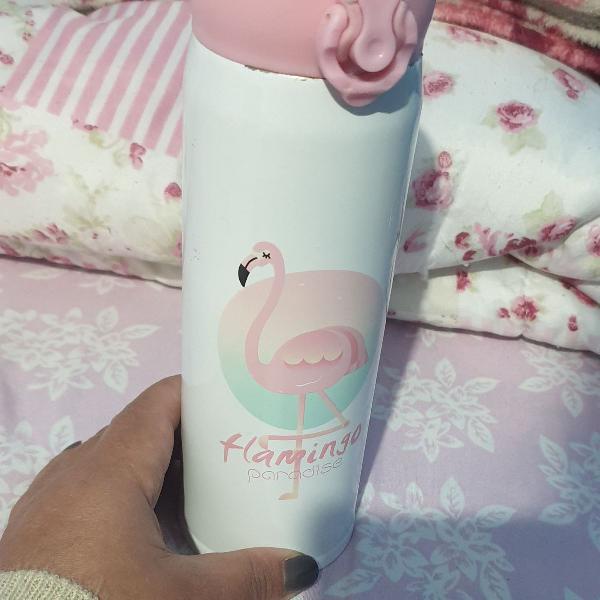 garrafa metálica flamingo 250ml