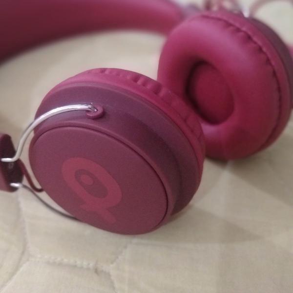 headphone poss vermelho