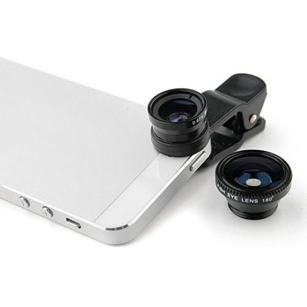 kit de lentes selfie para iphones e smartphones