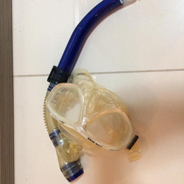 kit de mergulho - máscara + snorkel