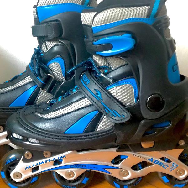 patins oxer abec7 - regulável 36 ao 39