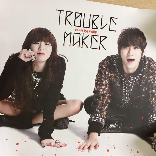 pôster trouble maker - hyuna / hyunseung