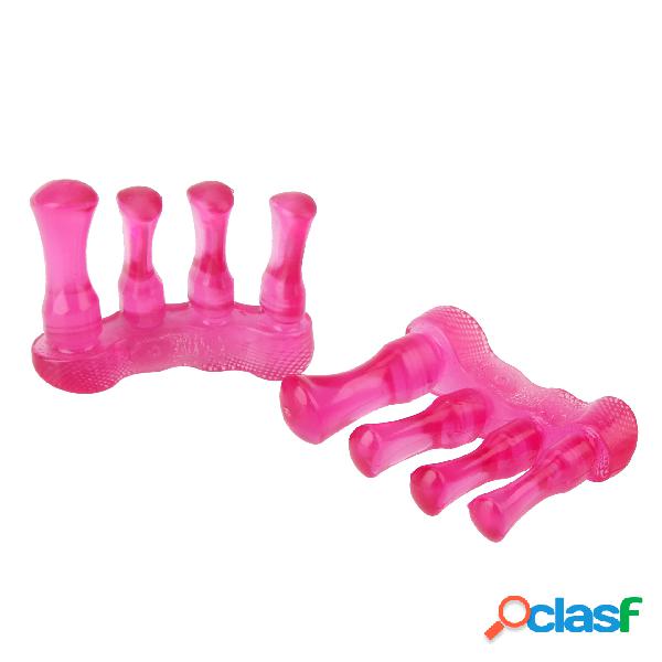1 Par Silicone Toe Separator Hálux Valgo Corrector Forma