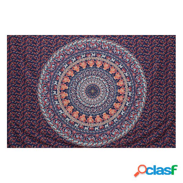 215x140cm Tapeçaria indiana Colchão de parede Hippie