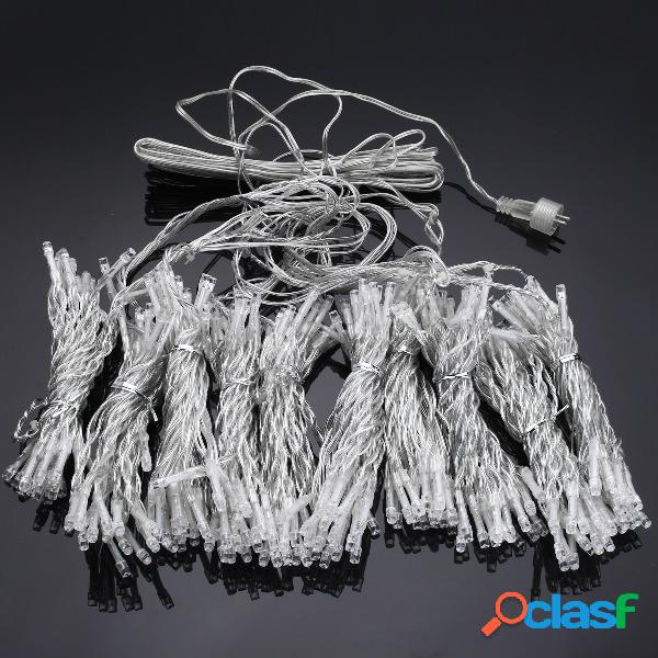 3mx3m LED Solar Powered Fairy String Cortina Lâmpada de luz