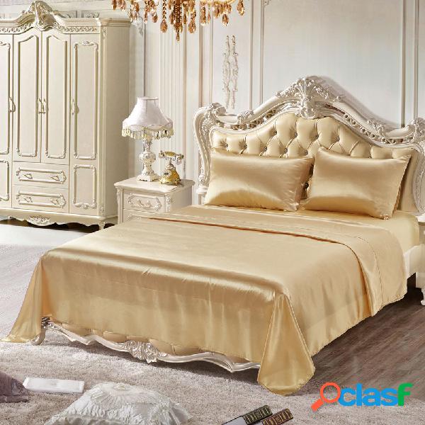 4 pçs / set Conjunto de Cama Colcha Soft Conjuntos de