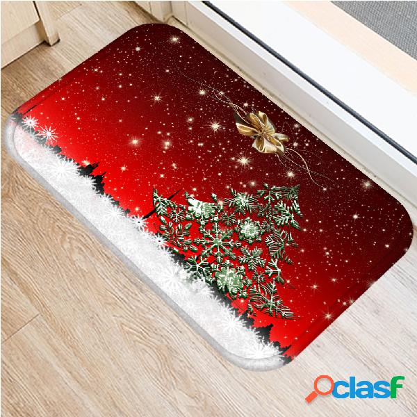 40 * 60 cm Feliz Natal Padrão Tapete Antiderrapante Porta