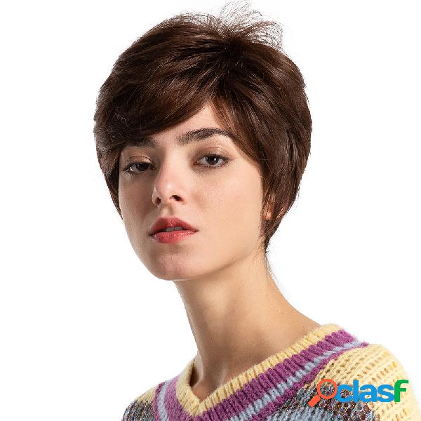 8 polegadas cabelo humano curto perucas de moda cabelo