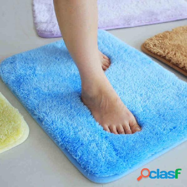 80x50cm Absrobent Shaggy Carpet Home Anti Slip Rug Bedroom