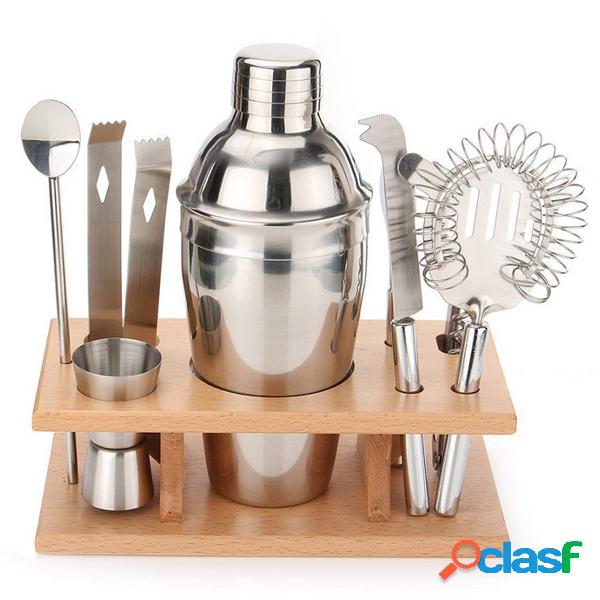 9Pcs DIY Stainless Steel Cocktail Shakers Mixer Drink