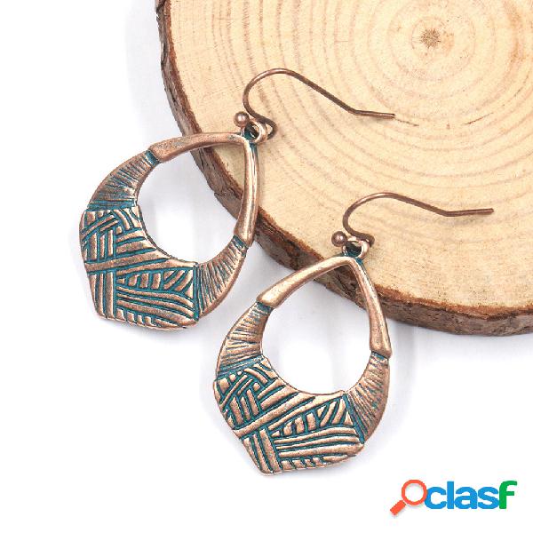 African Hallow Brincos Liga Irregular Estilo Longo Brincos