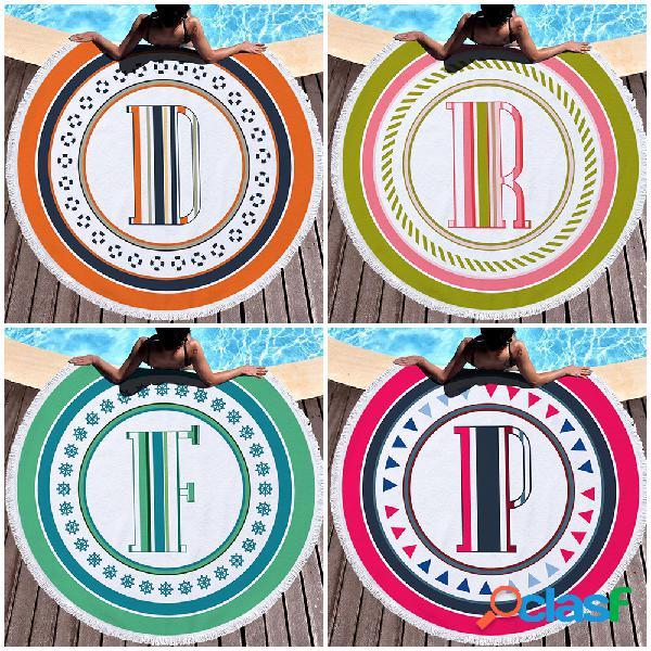 Alfabeto multicolor ABC Padrão Toalhas de microfibra com