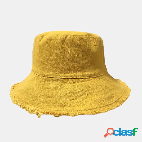 Balde de ganga para mulher Chapéu Pescador desfiado Chapéu
