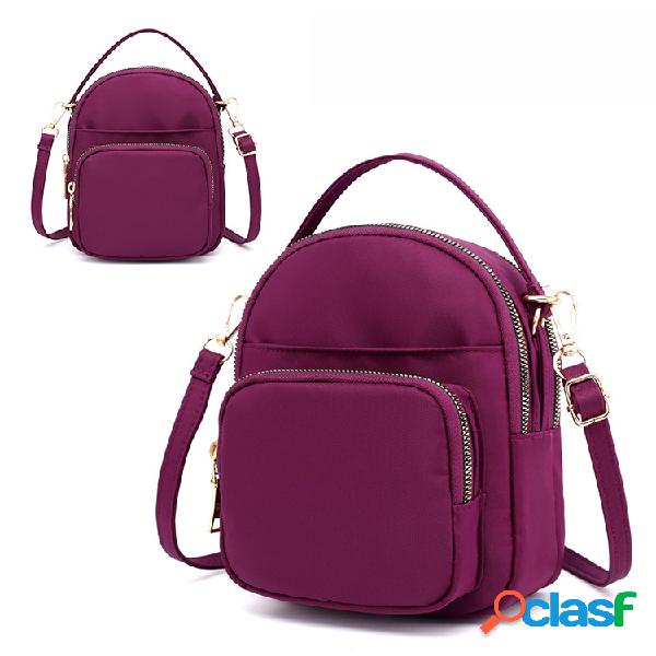 Bolsa de Ombro Feminina de Nylon Casual para Telefone de 5.5