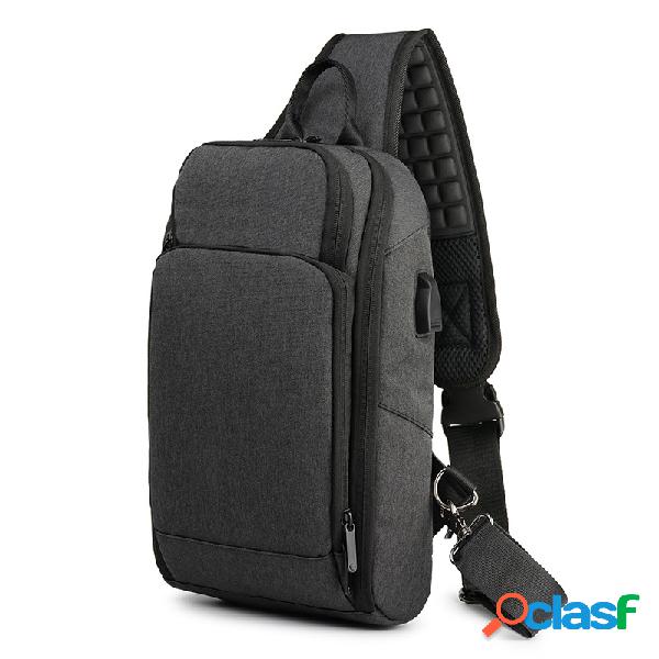 Bolsa peito anti-roubo impermeável Bolsa esportes ao ar