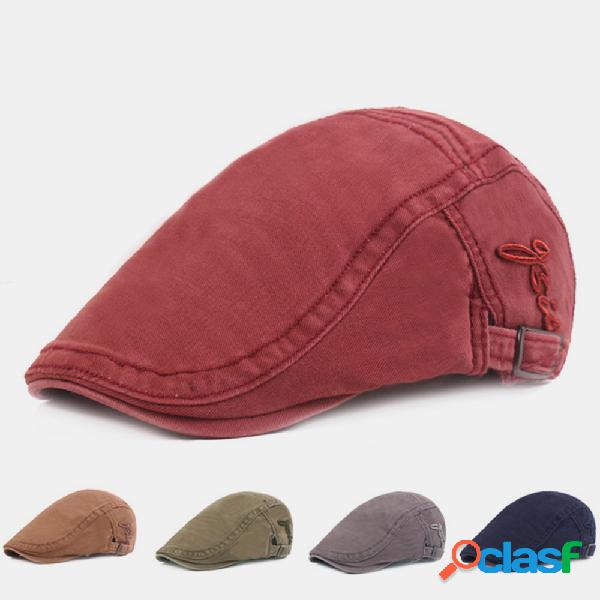 Boné de algodão bordado para a frente dos homens Chapéu