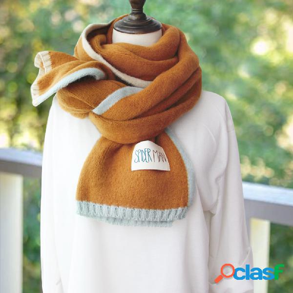 Cachecóis e xales vintage abotoado por croché feminino