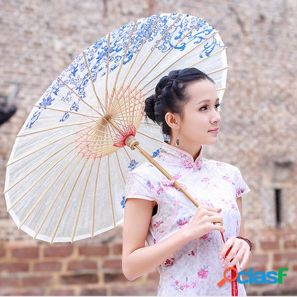 Clássico Chuvoso Rainproof Umbrella 28 Bones Decorativo