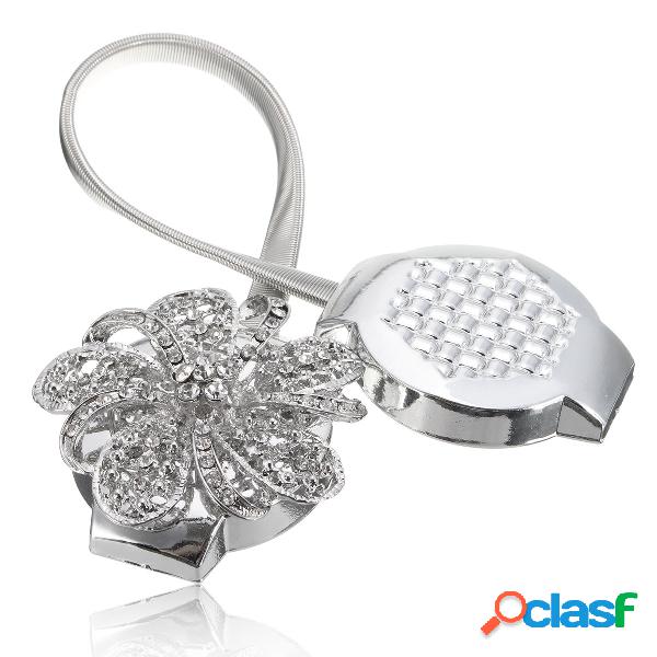 Crystal Flower Magnetic Retrátil Curtain Clips Tie Backs