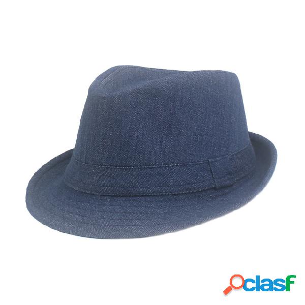 Denim Jazz Chapéu Chapéu dos homens Retro Velho Chapéu