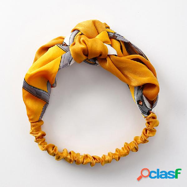 Faixa de cabelo Feminina Confortável Casual