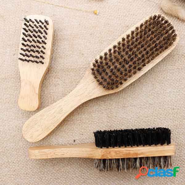 Forma de barba de dupla face masculino pente barbear de