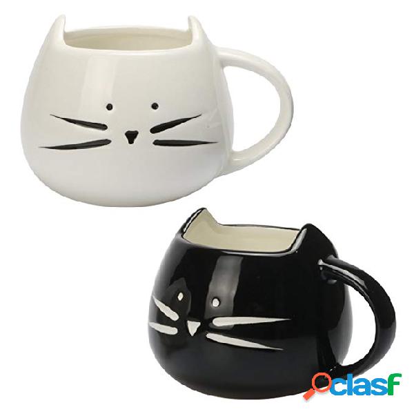 Gato de cerâmica criativo Caneca de copo de café animal