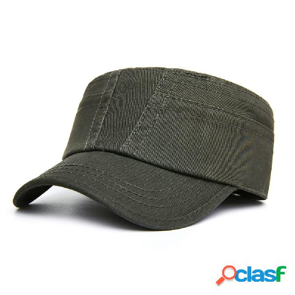 Homens Algodão Cor sólida Cap Cap Sombrinha Casual Cap