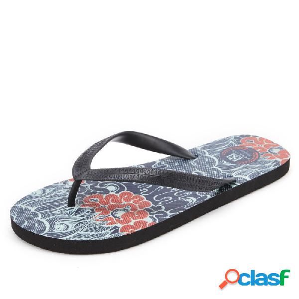 Homens Toe Clip Lightweight Casual Praia Chinelos