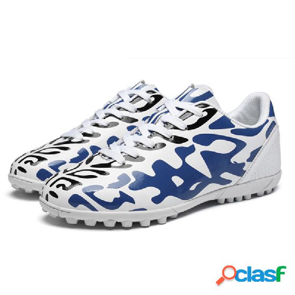 Homens couro Slip resistente Soft Sole Sport Sneakers