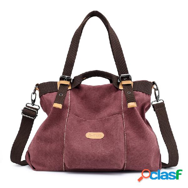 KVKY Bolsas de lona de lona Bolsos frontais vintage Bolsas