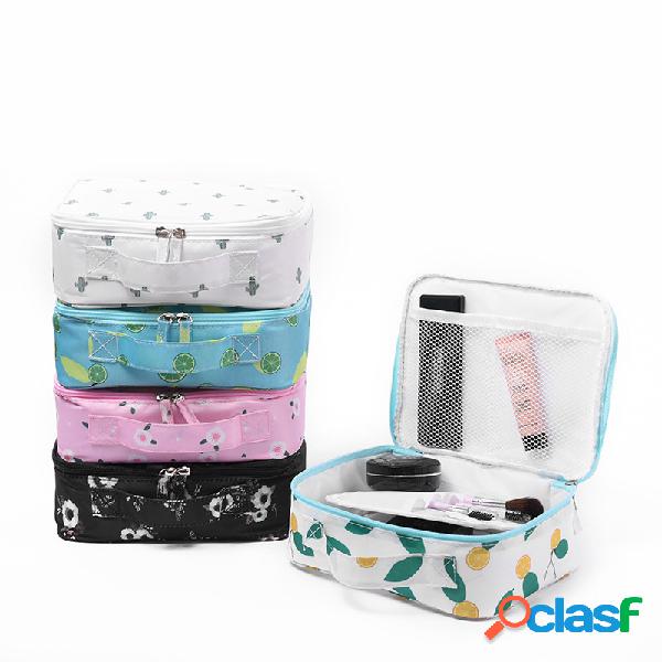Lavagem impermeável Bolsa do curso cosmético portátil do