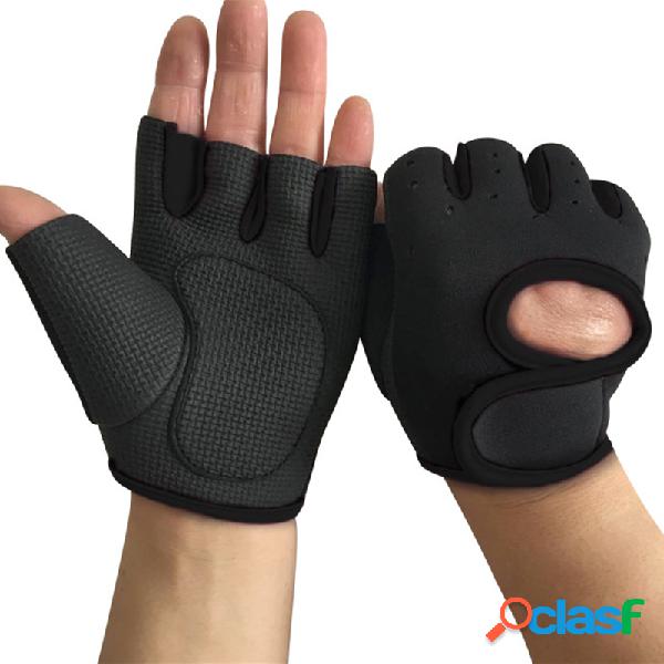 Luvas Masculinas Ajustáveis Antiderrapantes de Meio Dedo de