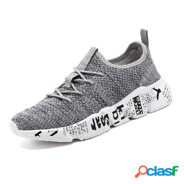 Men Breathable Knitted Fabric Light Weight Sport Casual