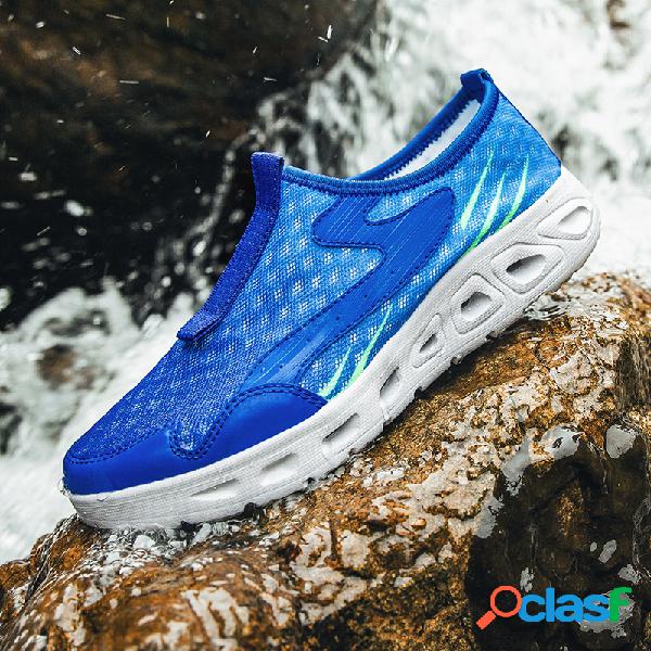 Men Malha Drying Quick Upstream Shoes Casual Praia Sapatos
