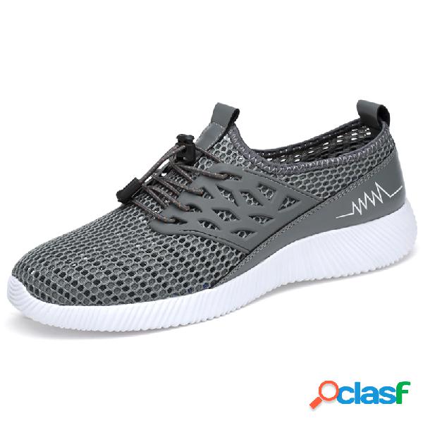Men Mesh Breathable Comfy Light Weight Soft Sport Casual