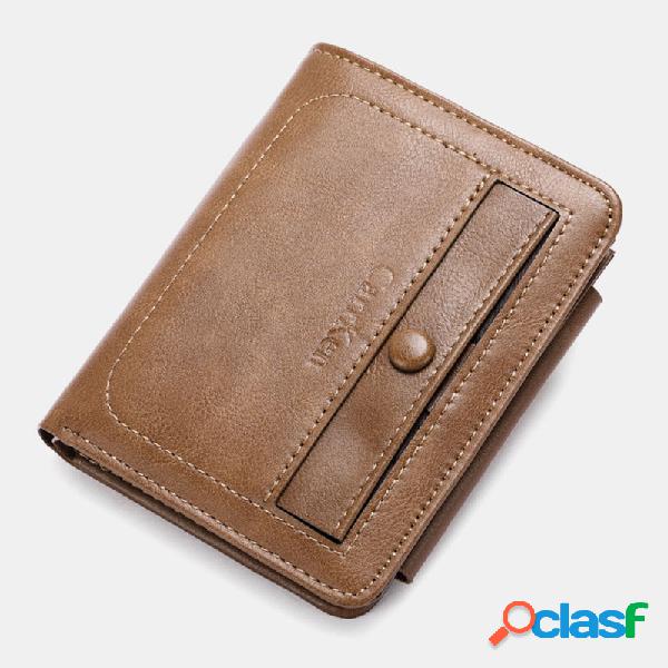 Men Trifold Waterproof 13 Card Slots Carteira Bolsa