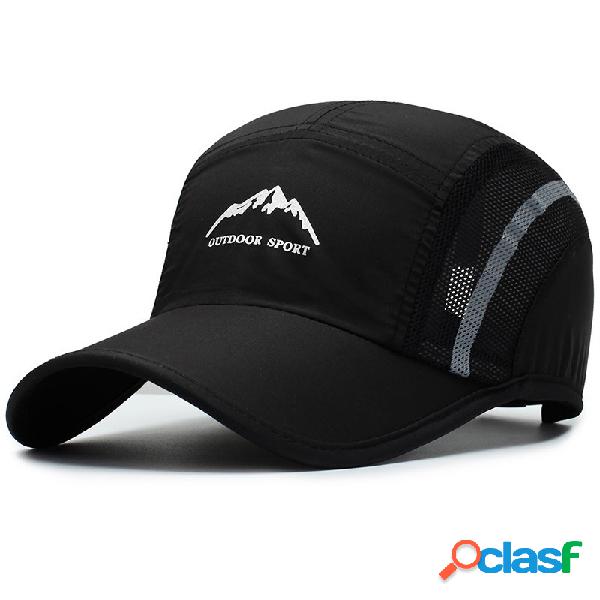 Mens Womens Verão Casual malha respirável boné de