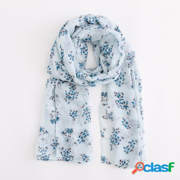 Moda feminina Flor Padrão Lenços Lenço Estilo nacional