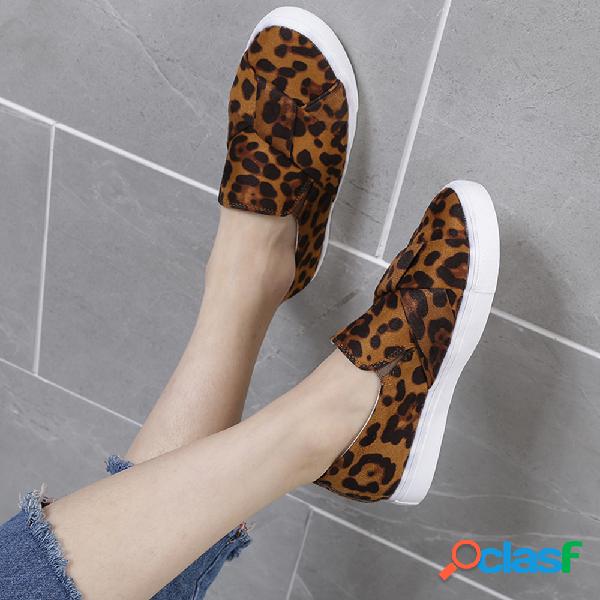 Mulheres de tamanho grande confortável pano leopardo