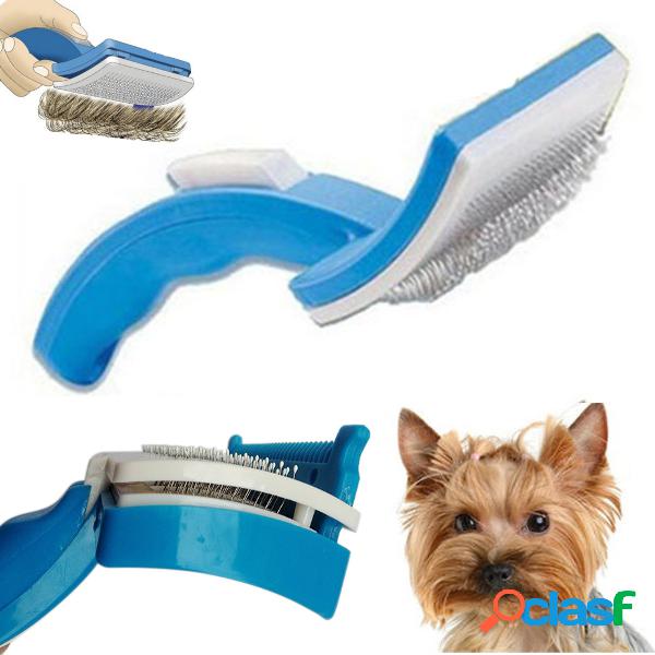 Pet Cachorro Cat Grooming Self Cleaning Pet Escova Pente