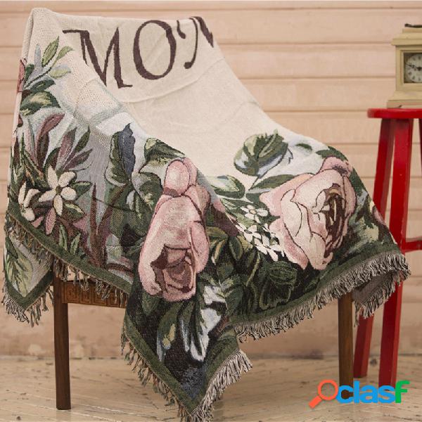 Presente do dia das mães Capa de Algodão Pano Decoração