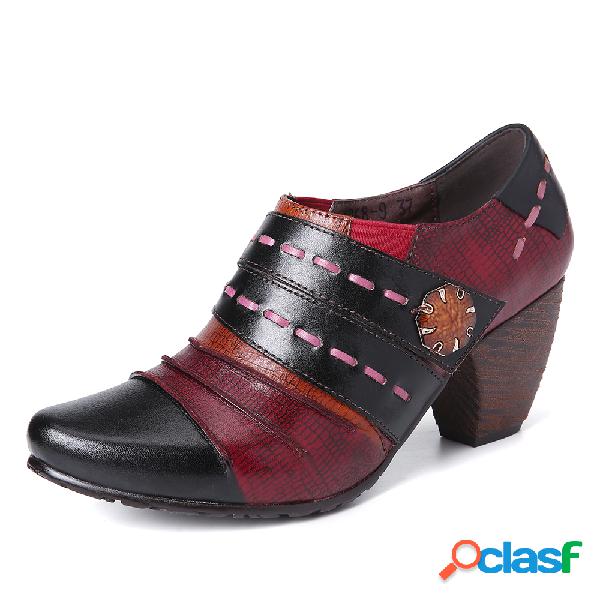SOCOFY Deslizamento retro simples do estilo ocasional